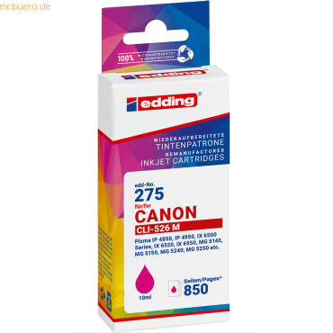 4057305063908 - Tintenpatrone ersetzt Canon CLI-526 magenta 4057305063908 - Tintenpatrone ersetzt Canon CLI-526 magenta