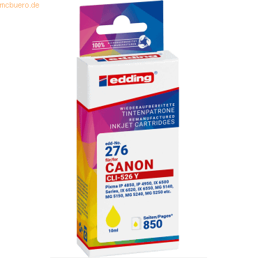 4057305063922 - Tintenpatrone ersetzt Canon CLI-526 yellow 4057305063922 - Tintenpatrone ersetzt Canon CLI-526 yellow