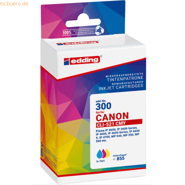 4057305063854 - Tintenpatrone ersetzt Canon CLI-521 colour Multipack 3 4057305063854 - Tintenpatrone ersetzt Canon CLI-521 colour Multipack 3