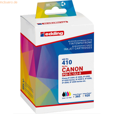 4057305063762 - Druckerpatrone 18-410 kompatibel zu Canon PGI-5BK CLI-8 C M Y Multipack schwarz cyan magenta gelb 4057305063762 4 Stück 4057305063762 - Druckerpatrone 18-410 kompatibel zu Canon PGI-5BK CLI-8 C M Y Multipack schwarz cyan magenta gelb 4057305063762 4 Stück