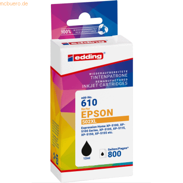 4057305064363 - Druckerpatrone ersetzt Epson 502XL black 4057305064363 - Druckerpatrone ersetzt Epson 502XL black