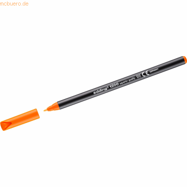 4004764828395 - 10 x Fasermaler edding 1200 colourpen 1mm neonorange