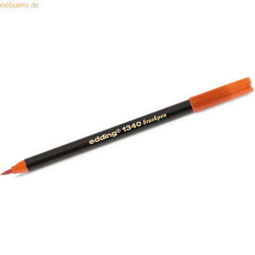 4057305000545 - 10 x edding Pinselmaler edding 1340 Brushpen tangerine