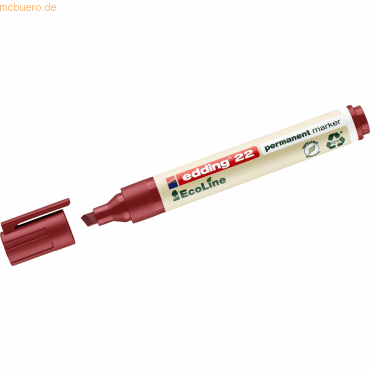 Edding Permanentmarker edding 22 EcoLine nachfüllbar 1-5mm rot