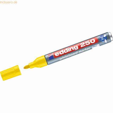 4004764012954 - Whiteboardmarker 250 15-3mm gelb 250 15-3mm gelb Schreibfarbe gelb - Edding