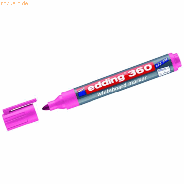 4004764985326 - 10 x Whiteboardmarker edding 360 nachfüllbar 15-3mm rosa