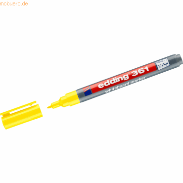 4004764924905 - 10 x edding Whiteboardmarker edding 361 nachfüllbar 1mm gelb