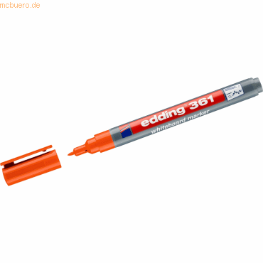 4004764924936 - 10 x edding Whiteboardmarker edding 361 nachfüllbar 1mm orange