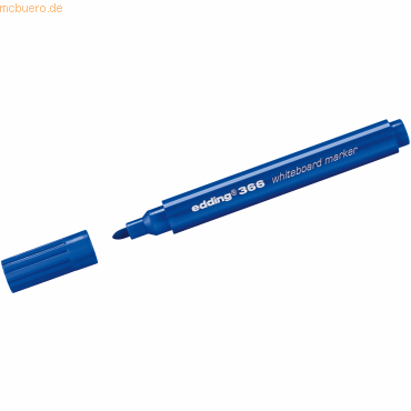 4004764932160 - 10 x Whiteboardmarker mini edding 366 blau