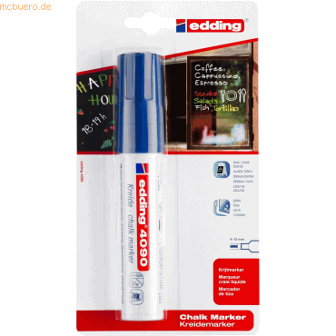 4004764836390 - 6 x Kreidemarker edding 4090 4-15mm blau