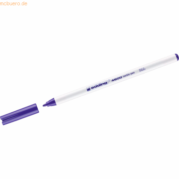 4004764023226 - 10 x Textilpen edding 4600 Rundspitze 1mm violett