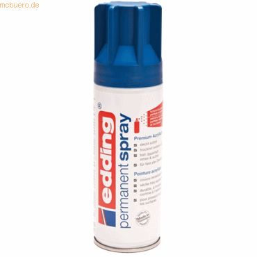 Edding Acryl-Farblack Permanentspray enzianblau seidenmatt RAL5010