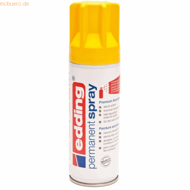 Edding Acryl-Farblack Permanentspray verkehrsgelb seidenmatt RAL1023