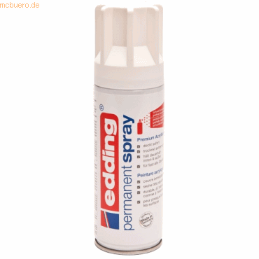 Edding Acryl-Farblack Permanentspray verkehrsweiß seidenmatt RAL9016