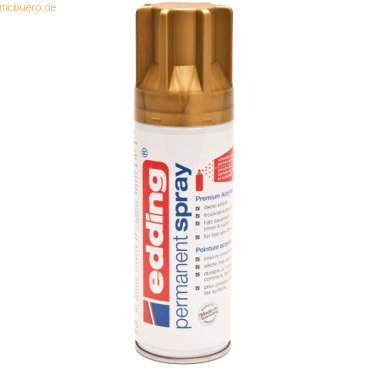 Edding Acryl-Farblack Permanentspray reichgold seidenmatt