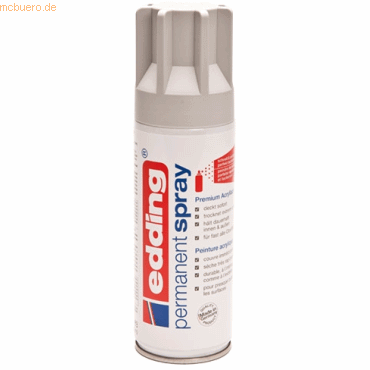 Edding Acryl-Farblack Permanentspray lichtgrau seidenmatt RAL7035