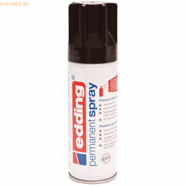 Edding Acryl-Farblack Permanentspray tiefschwarz glänzend RAL9005