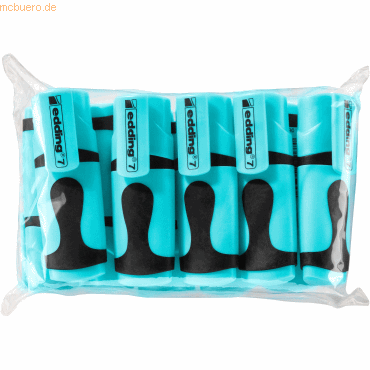 4057305025425 - Textmarker edding 7 Mini VE=10 Stück Polybeutel pastellblau