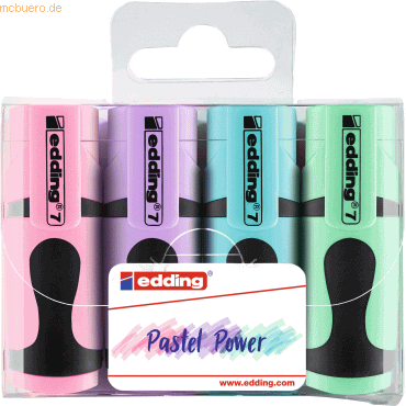 4057305023322 - Textmarker 7 mini pastell 7-4099 Etui 4-farbig sortiert 1-3mm Keilspitze 4057305023322 4 Stück