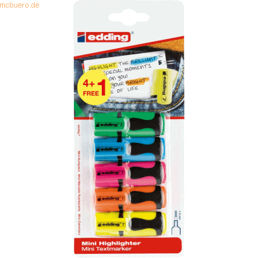 4057305029584 - Textmarker 7 mini highlighter 7-5-S1999 Etui 5-farbig sortiert 1-3mm Keilspitze 4057305029584 4 Stück 4057305029584 - Textmarker 7 mini highlighter 7-5-S1999 Etui 5-farbig sortiert 1-3mm Keilspitze 4057305029584 4 Stück