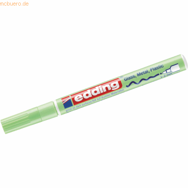 10 x Edding Glanzlack-Marker edding 751 1-2mm pastellgrün