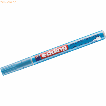 4057305016096 - 10 x Glanzlack-Marker edding 780 08mm hellblau-metallic