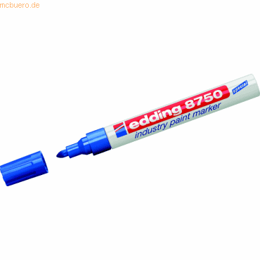 10 x Edding Glanzlack-Marker edding 8750 industry paint marker blau