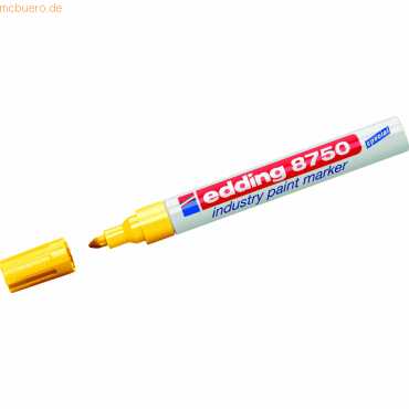 10 x Edding Glanzlack-Marker edding 8750 industry paint marker gelb