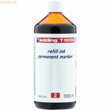 Edding Nachfülltinte edding T 1000 für edding Permanentmarker 1000ml r