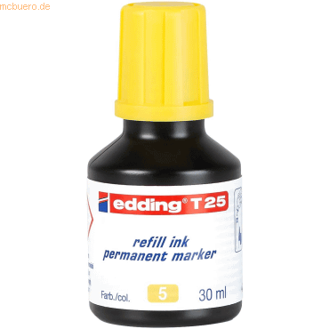 4004764023905 - Nachfülltinte edding T 25 für edding Permanentmarker 30ml gelb