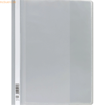 3045050407987 - 25 x Sichthefter A4+ PP Sichttasche + Innentasche grau