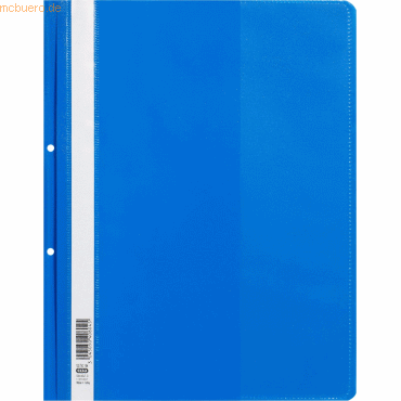 3045050408045 - 25 x Sichthefter A4+ Abheftlochung + Innentasche blau