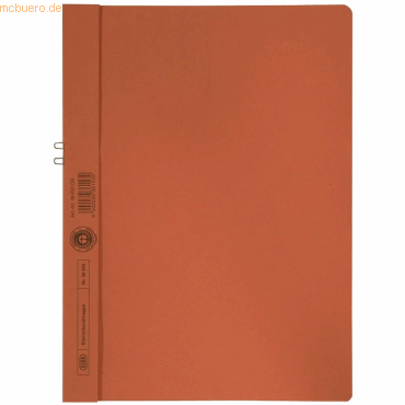 Elba Klemmmappe Manilakarton (RC) 250 g/qm für 10 Blatt A4 orange