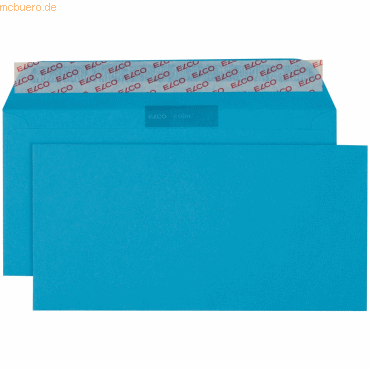 Elco Briefumschläge Color intensiv-blau Haftklebung 100 g/qm VE=250 St