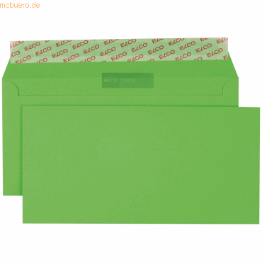 Elco Briefumschläge Color intensiv-grün Haftklebung 100 g/qm VE=250 St