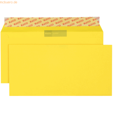 Elco Briefumschläge Color intensiv-gelb Haftklebung 100 g/qm VE=250 St