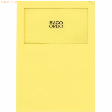 7610425984705 - Organisationsmappe Ordo classico Papier A4 220x310 mm gelb VE=100