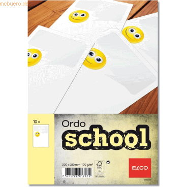 7611722017875 - 10 x Organisationsmappe Ordo school Smiley Papier A4 220x310 mm w