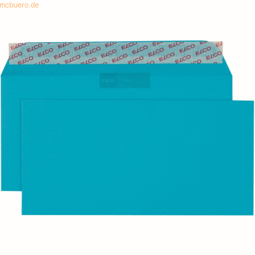 10 x Elco Briefumschläge Color C5/6 intensiv blau Haftklebung Papier 1