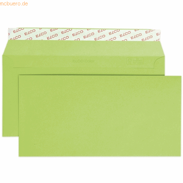 10 x Elco Briefumschläge Color C5/6 intensivgrün Haftklebung Papier 10