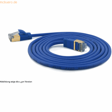 4250367771358 - wantecWire Patchkabel CAT7 extradünn SSTP blau 50m