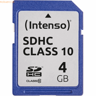 Intenso International Intenso 4GB SDHC Class 10 Secure Digital Card