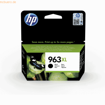 Hewlett Packard HP Tintenpatrone Nr. 963XL 3JA30AE Schwarz (ca. 2.000
