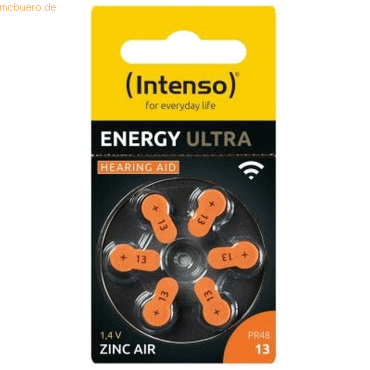 4034303028986 - INTENSO 7504426 - Hörgerätebatterie Zink-Luft 79x54 mm Aid 13 6er-Pack 4034303028986 - INTENSO 7504426 - Hörgerätebatterie Zink-Luft 79x54 mm Aid 13 6er-Pack