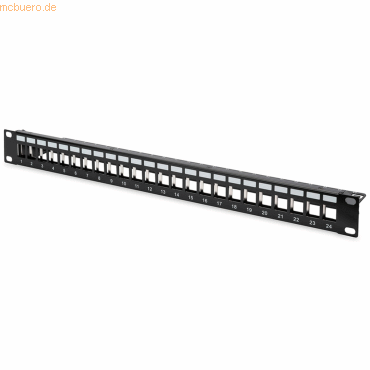 Assmann DIGITUS Modular Patch Panel, 24-Port, schwarz