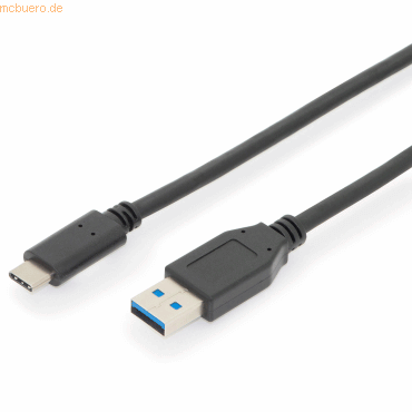 Assmann ASSMANN USB Anschlusskabel, Gen2, Type-C - A 1m St/St