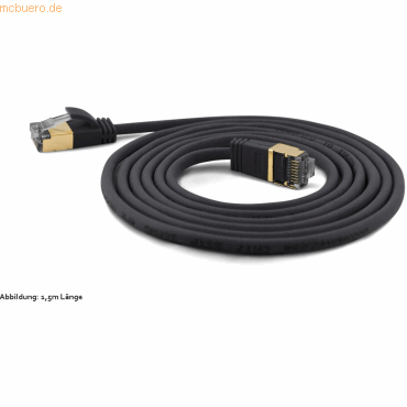 4250367772034 - wantecWire Patchkabel CAT7 extradünn SSTP schwarz 20m