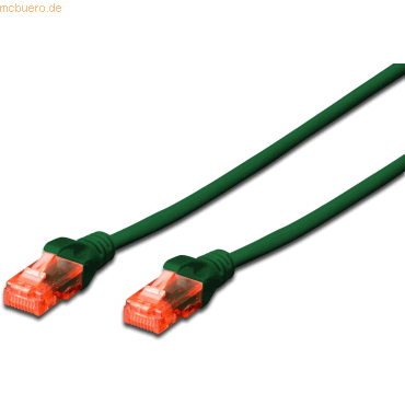 4016032388067 - DIGITUS Patch-Kabel RJ-45 (M) zu RJ-45 (M) 10m Kupfer U UTP Cat 6 grün (DK-1617-100 G)