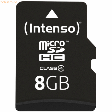 Intenso International Intenso 8GB microSDHC Class 4 + SD-Adapter