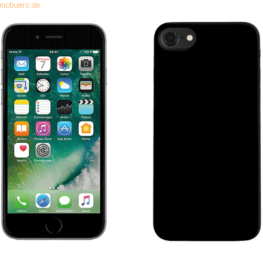 4048466938044 - PEDEA PEDEA Soft TPU Case (glatt) für iPhone 7  8 mattschwarz *BULK